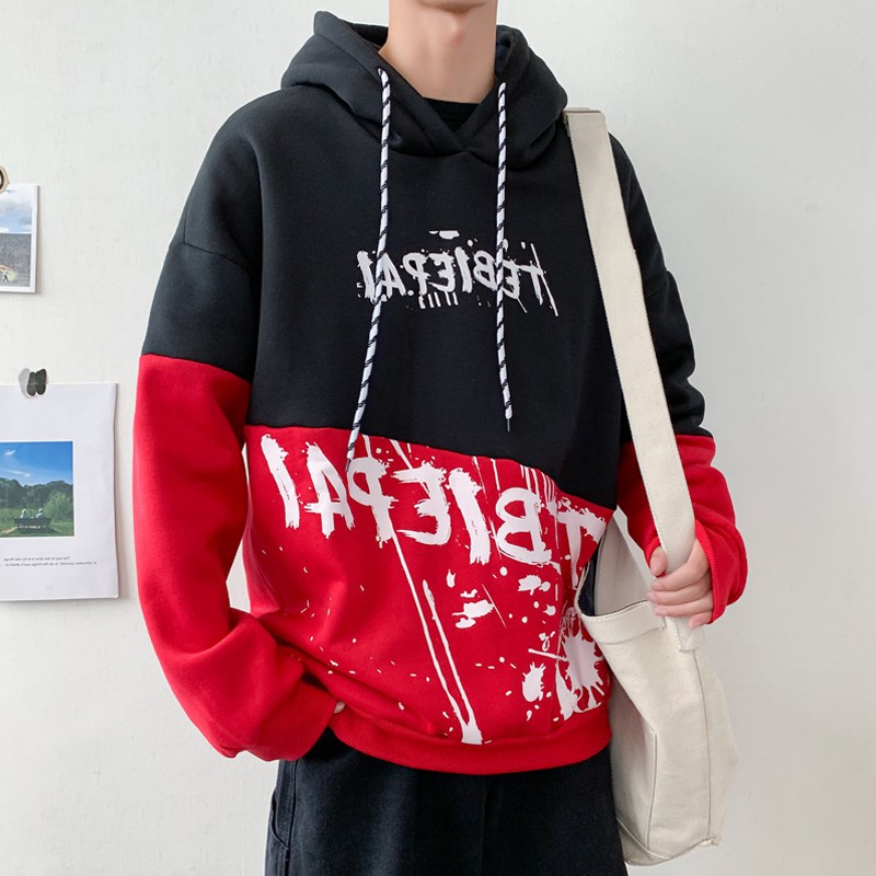 Áo khoác nỉ Hoodie KN22 trần bông cao cấp phối 2 màu, form unisex cho nam và nữ trẻ trung