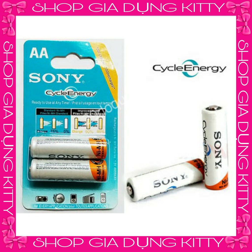 🎀 PIN SONY AA AAA VỈ 2 VIÊN DUNG LƯỢNG 4600MAH TÁI SỬ DỤNG ĐƯỢC DÙNG TRONG NHIỀU THIẾT BỊ GIA DỤNG 🎀