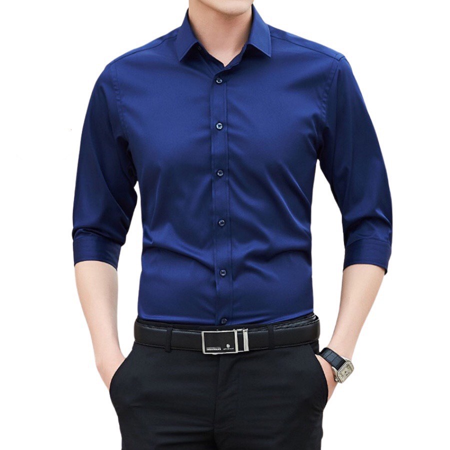Bộ sưu tập sơ mi Hàn Quốc dài tay công sở chất vải mềm mịn chống nhăn