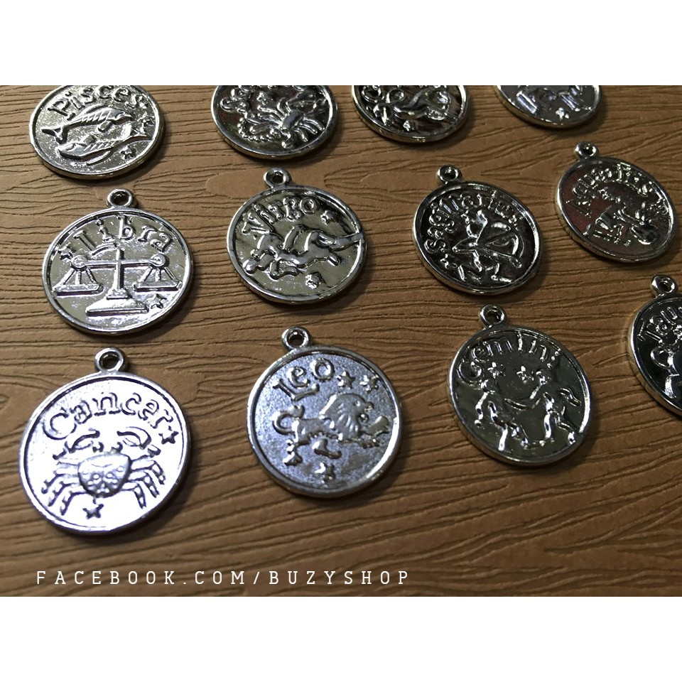 Mặt bạc giả kim cung hoàng đạo, mặt vòng tay