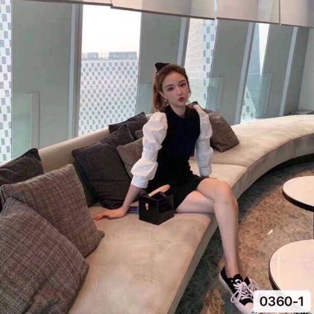 váy body tay bồng