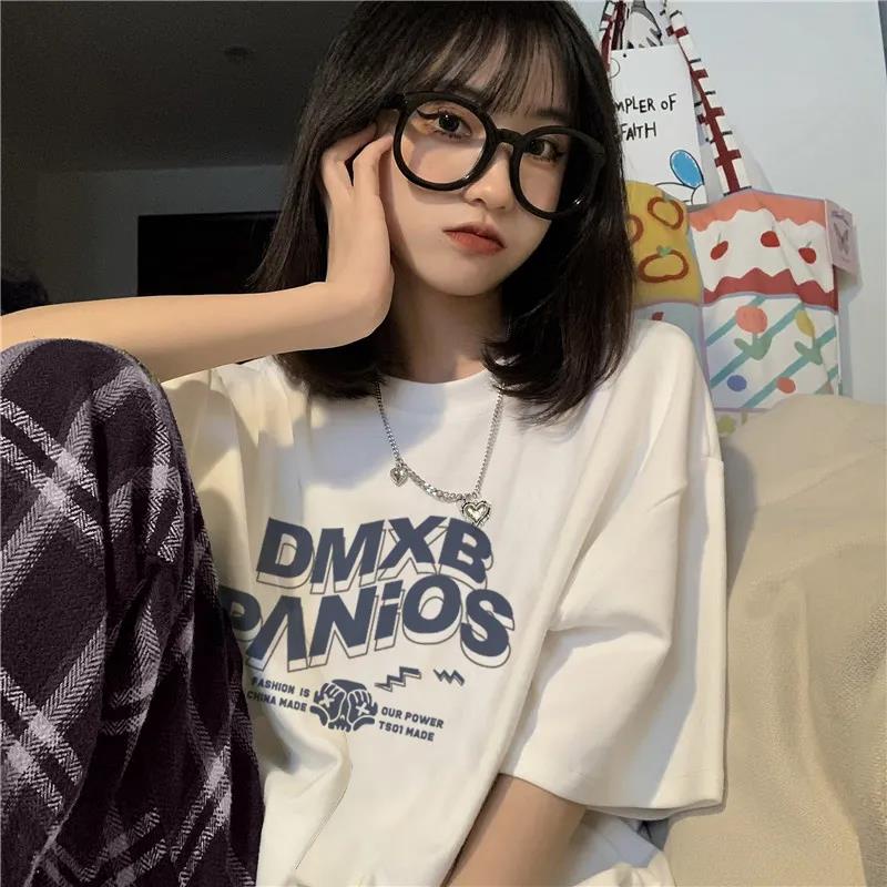 NRVP Áo Thun Nữ Cổ Tròn Ngắn Tay Thời Trang Mùa Hè Phong Cách Hàn Quốc 2022