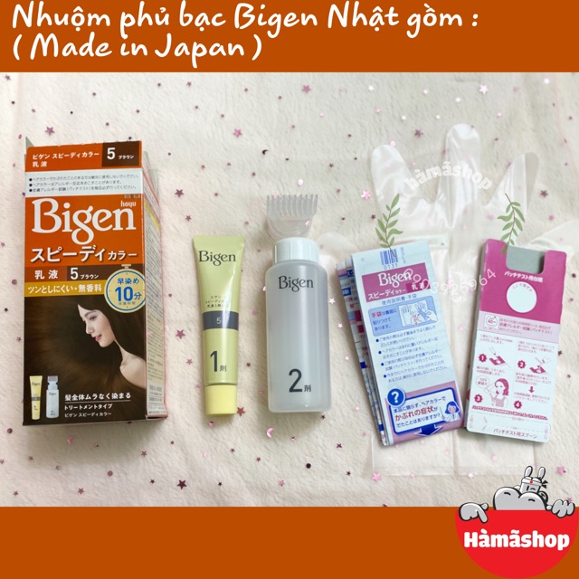 NHUỘM TÓC BIGEN NHẬT ( nhuộm phủ bạc ) chuẩn xách tay Nhật Bản [ Đã cập nhật bao bì mới ]