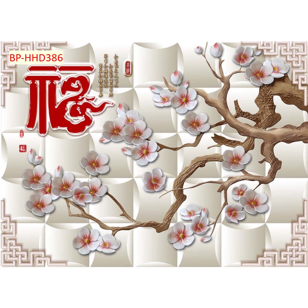 Tranh 3D INDOCHINE vải lụa 3d cao cấp sang trọng hiện đại