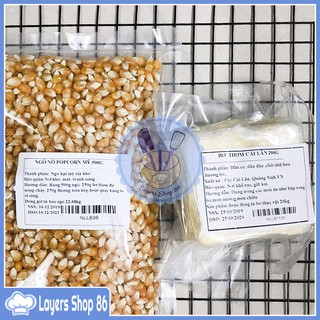 Combo 200g Bơ thơm Cái Lân/ 500g ngô Mỹ nổ loại 1