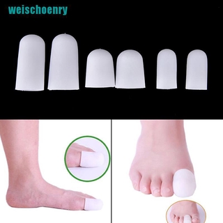 (Hàng Mới Về) Set 2 Ống Silicon Gel Quấn Bảo Vệ Ngón Chân Giảm Đau Hiệu Quả