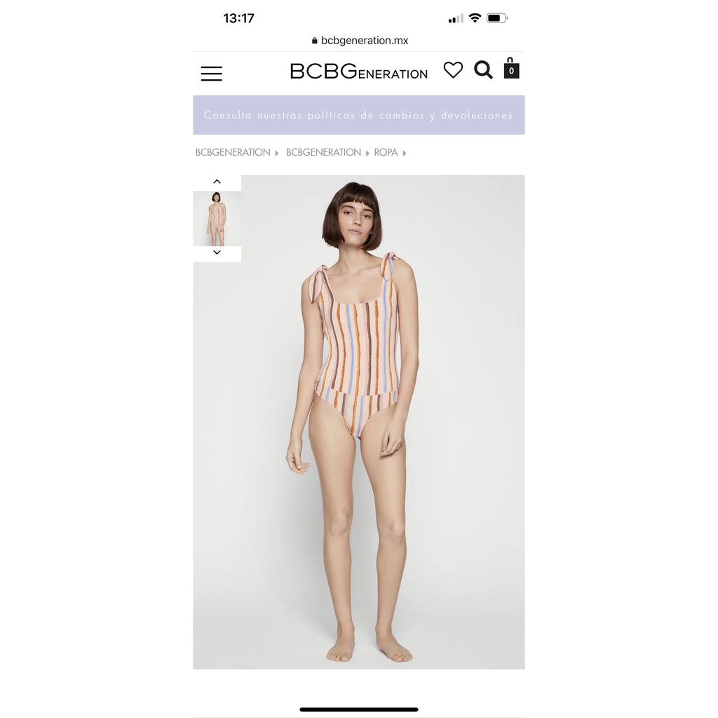 Bodysuit sọc BCBG Kami