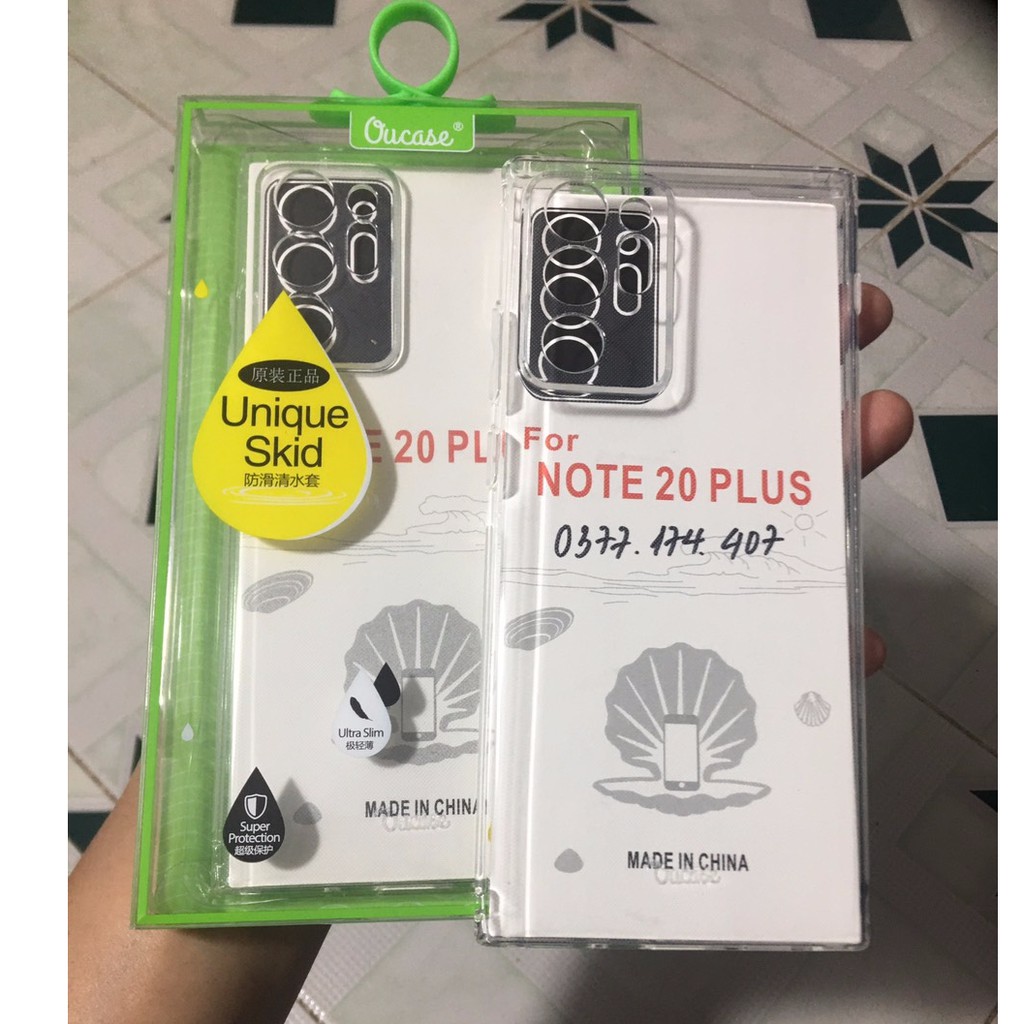 Ốp lưng dẻo OU Case cho Galaxy Note 20 Ultra bảo vệ camera trong suốt