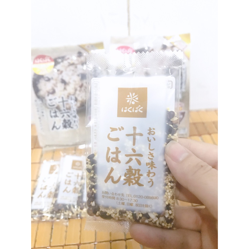 [gói lớn 180g - 450g] Hỗn hợp 16 loại hạt ngũ cốc Hakubabu nhật bản dùng nấu cháo cho bé, người ăn kiêng