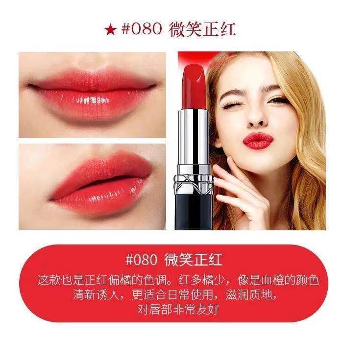 Chính hãng, Dior Yippi Red, 999 Matte, Moisturising, No Cup, No Flea, 520 Hộp quà tặng