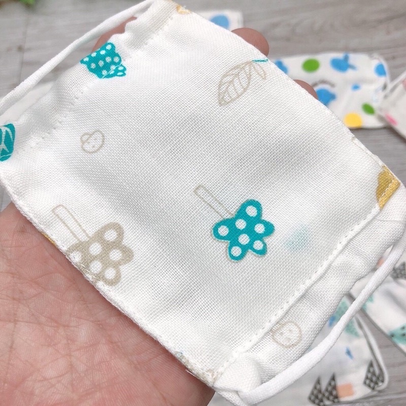 Khẩu trang vải xô Nhật cho bé 1-4 tuổi
