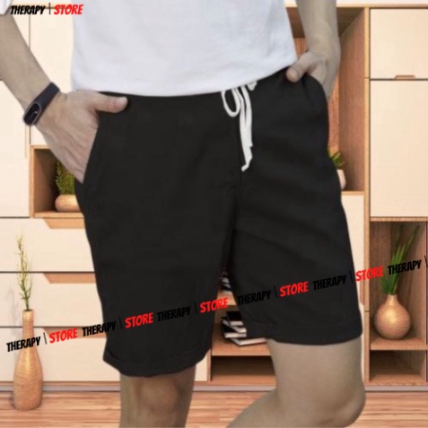 Quần Short Unisex Kaki Thun Co Giãn Nhiều Màu, Chất Vải Mềm Mịn, Full Size -therapy_store