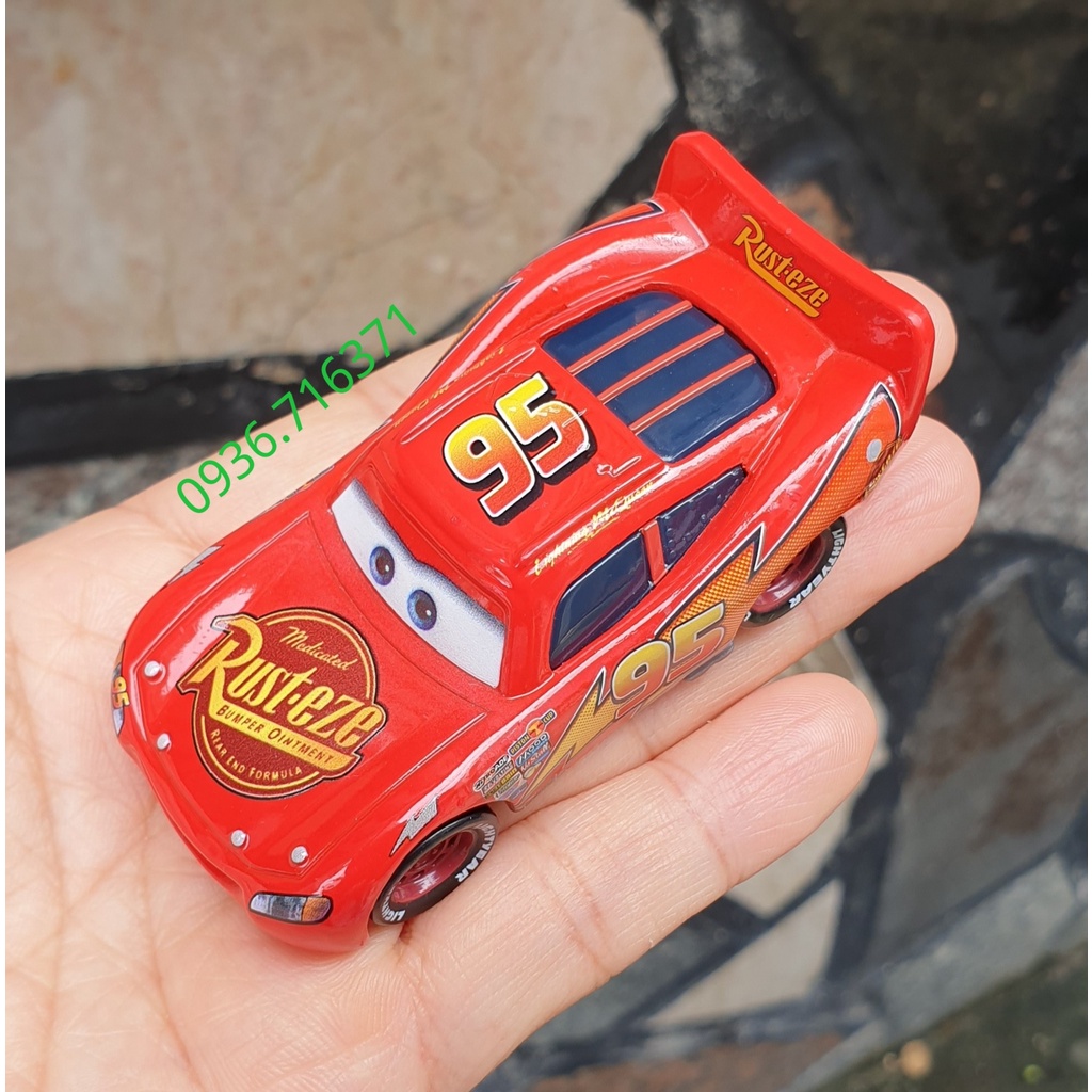Mô hình xe hoạt hình Mc queen hàng Mattel No box