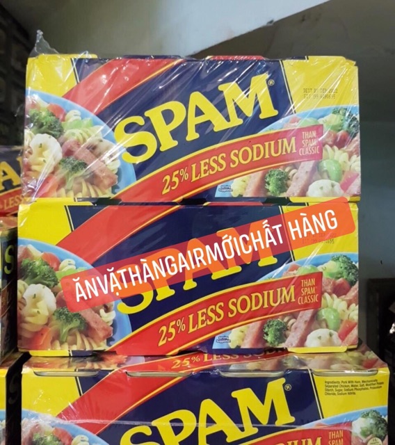[Bật Giá] Thịt Spam Giảm Mặn 340 gram Date 08/2023