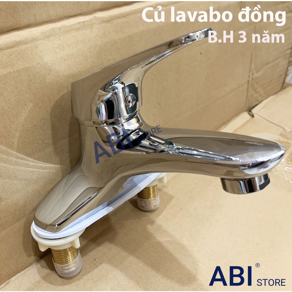 Củ vòi lavabo nóng lạnh 3202 nước khỏe hàng hãng Việt Nam thân đồng b.h 3 năm
