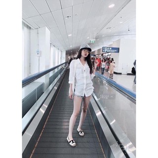 Áo sơ mi oversize chất xô thoáng mát - 5531