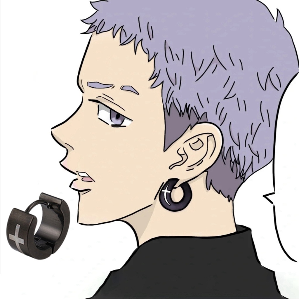 Anime Tokyo Revengers surrounding Takashi Mitsuya earrings cartoon character cos decoration accessorie Drop Earrings