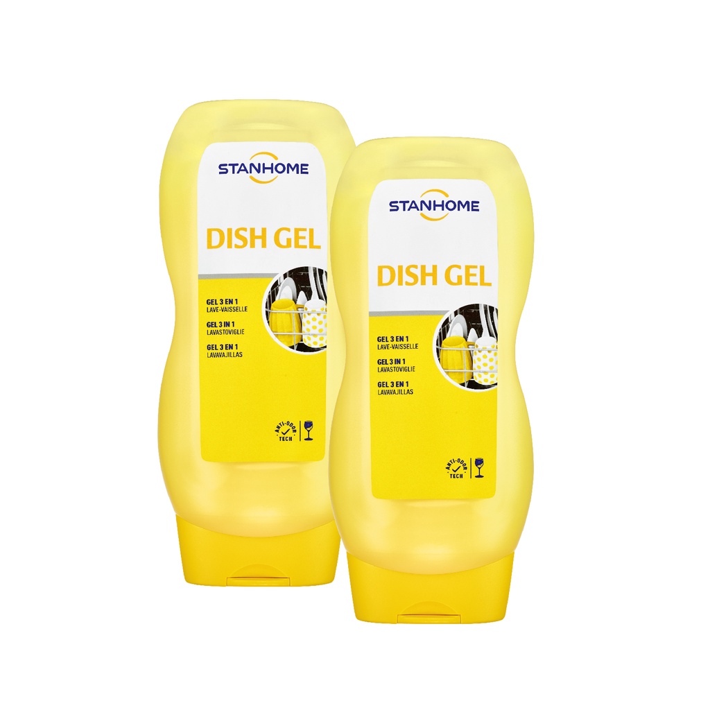Combo 2 gel rửa bát chuyên dụng cho máy rửa bát All in one Stanhome dish gel 720m/chai