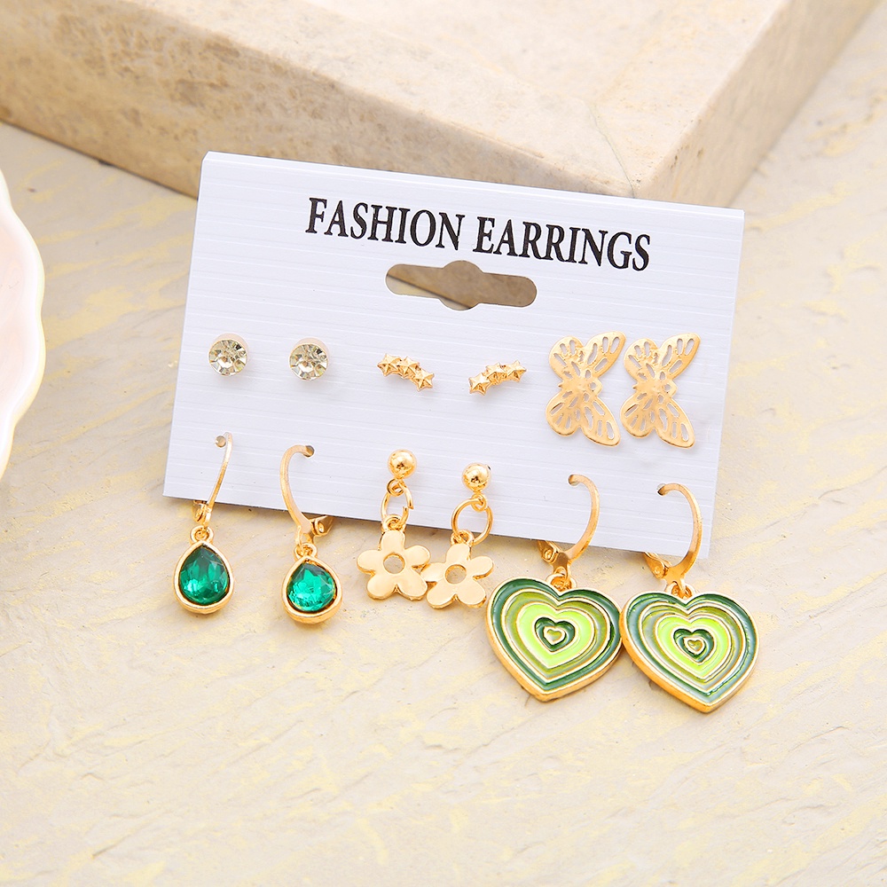 iF YOU Đôi Bông Tai Dáng Dài Họa Tiết Hoa Thời Trang Cho Nữ