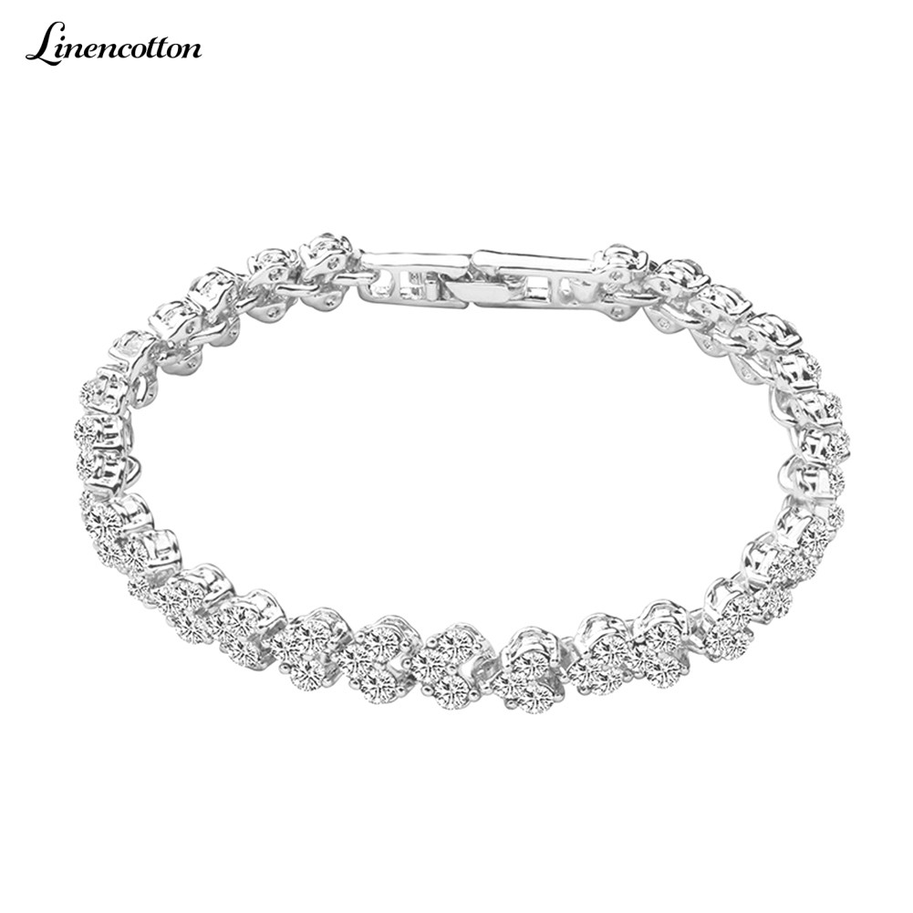 Full Cubic Zirconia Inlaid Bracelet