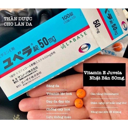 "hàng sẵn" sét 3 món dưỡng trắng da transamin, vitamin c, vitamin e hộp 100 viên