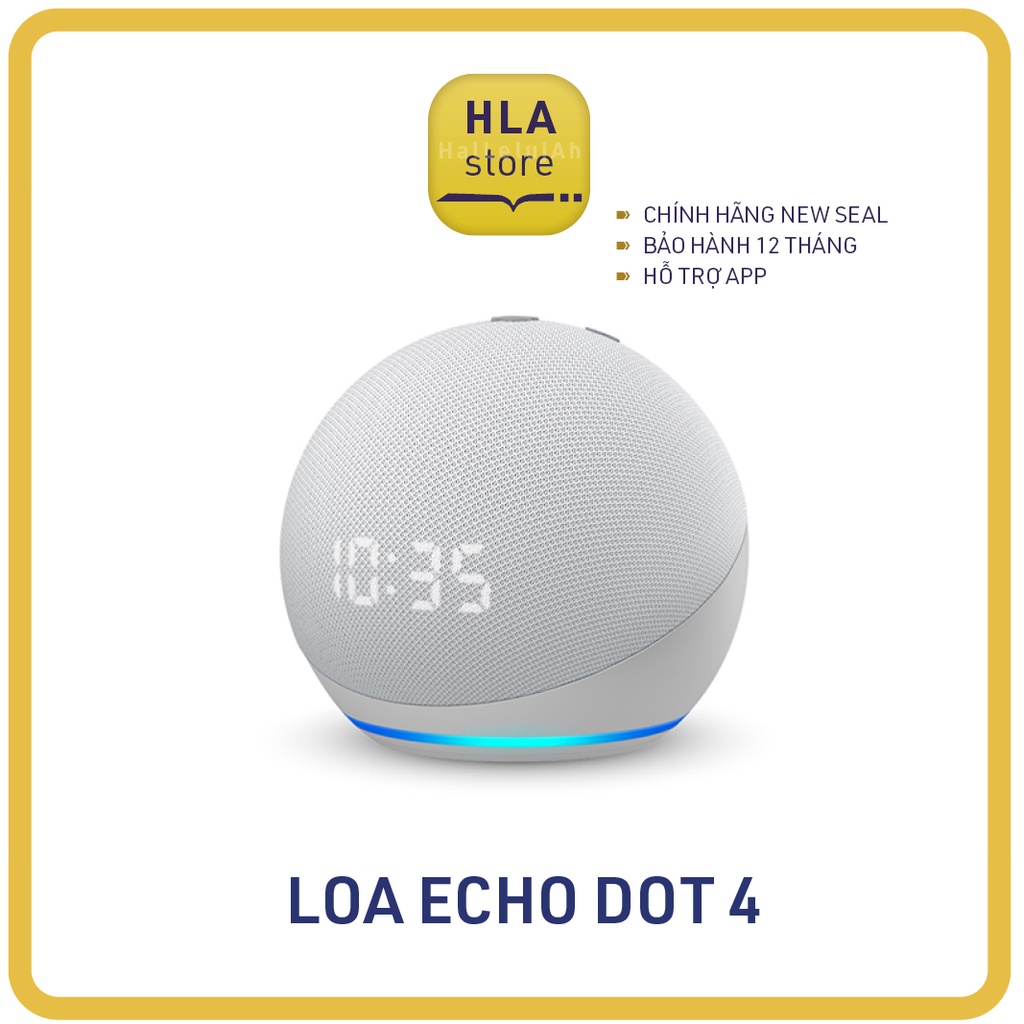 Loa thông minh Amazon Echo dot 4 - hàng chính hãng mới newseal - Trợ lý ảo, giúp luyện nói - [Bảo hành 12 tháng]