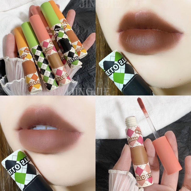Son Môi Lâu Trôi Màu Lì Thiết Kế Vỏ Hình Bảng Vẽ Phong Cách Hello Kitty