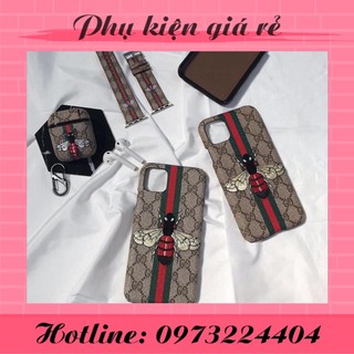 Ốp lưng combo ốp lưng iphone và vỏ bọc airpod gc ong thêu cao cấp