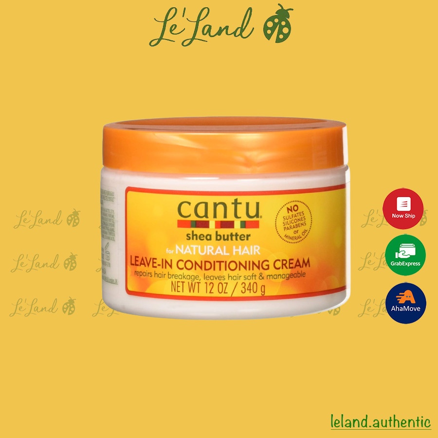 Bill US - Dầu xả khô Cantu Shea Butter for Natural Hair Leave In Conditioning Repair Cream