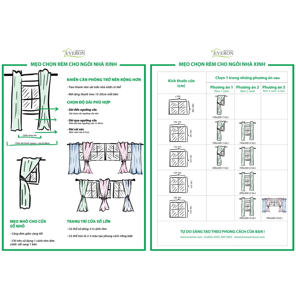 Rèm may sẵn Everon nhiều kích thước Lavender JT1716 (giá tốt)