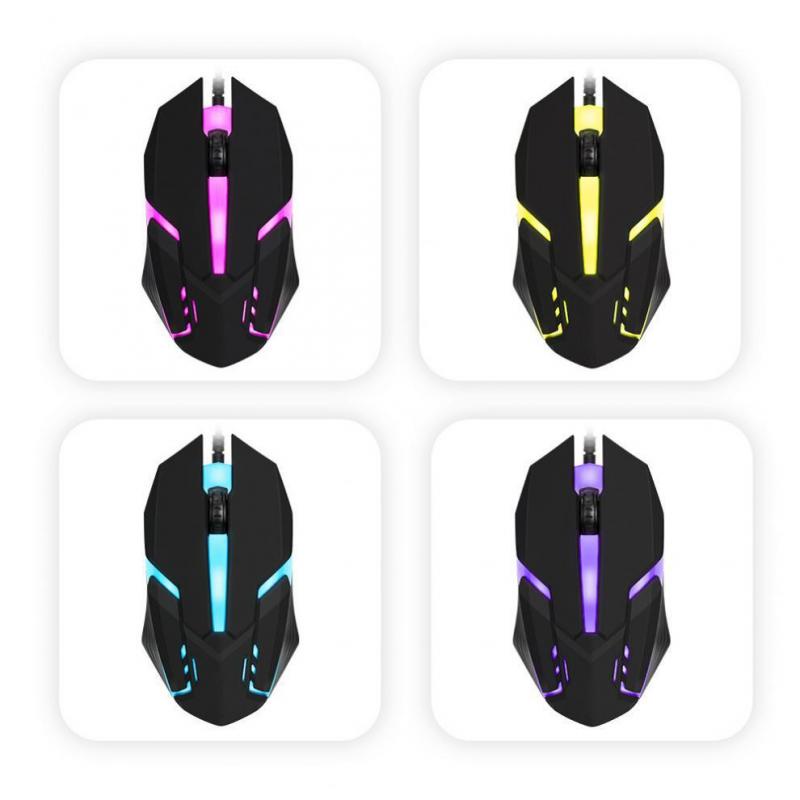 Chuột quang HdoorLink có dây 3 nút bấm 1600 dpi 1.2m dùng để chơi game