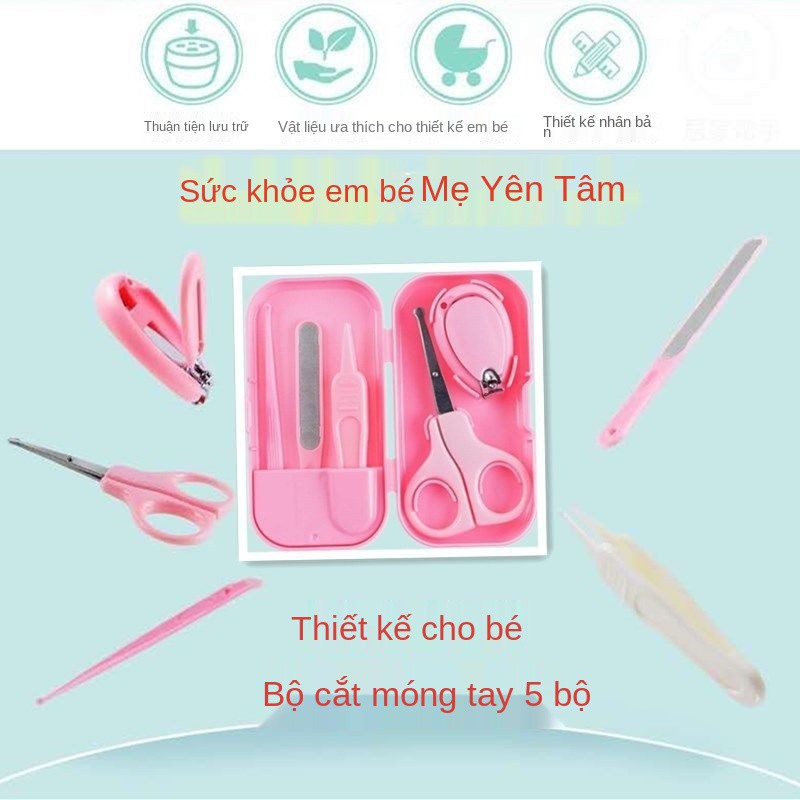 Bộ Kẹp Móng Tay Cho Trẻ Sơ Sinh Bé Sinh, Dũa Tay, Chống Thịt