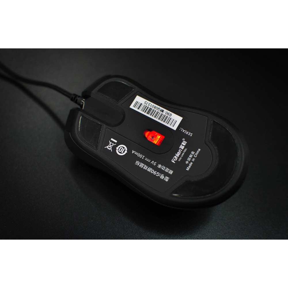 Chuột gaming Fuhlen G90 Black/Pink nút bấm Bất Tử - Chính hãng bảo hành 24 tháng
