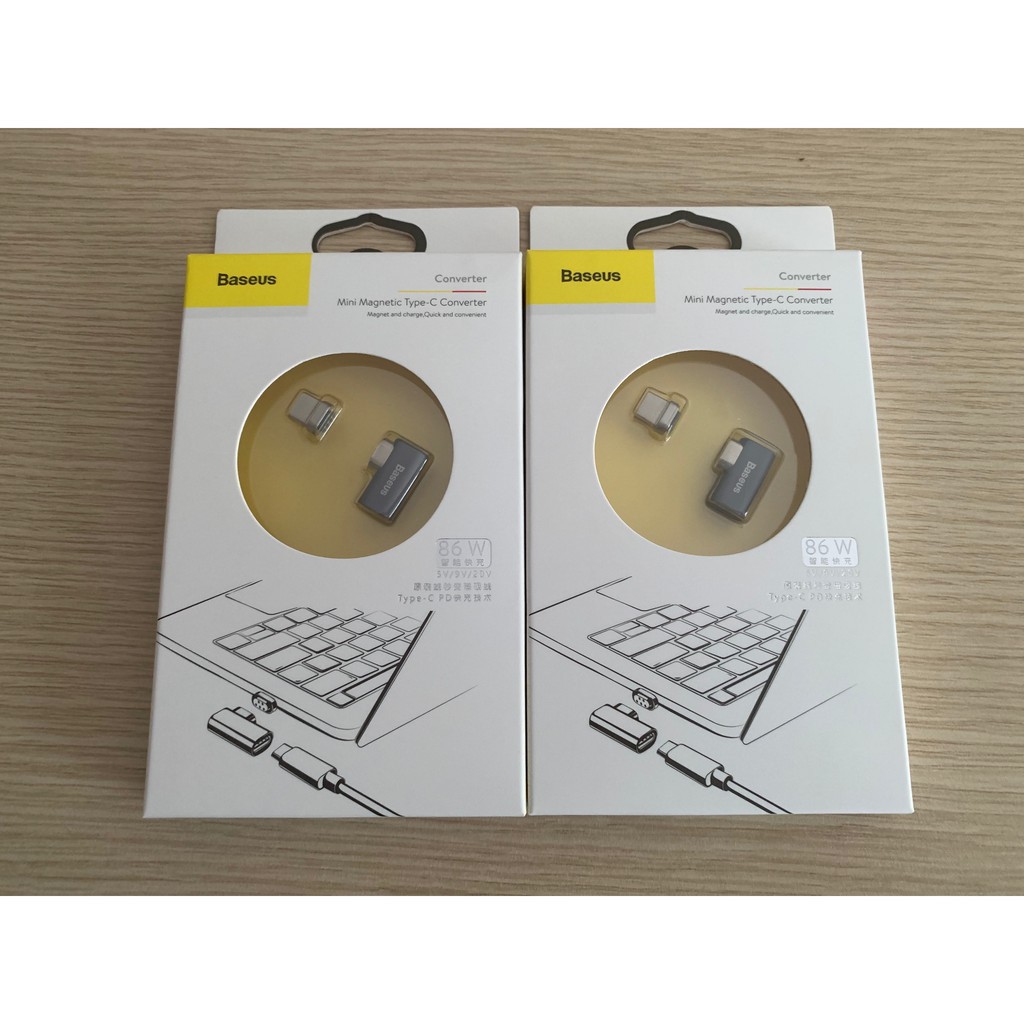 Đầu Chuyển Đổi  Từ Tính Baseus Mini Magnetic Type-C Converter cho Macbook / Laptop Dùng Đầu Sạc Type C