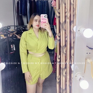 N.T BIGSIZE set vest croptop