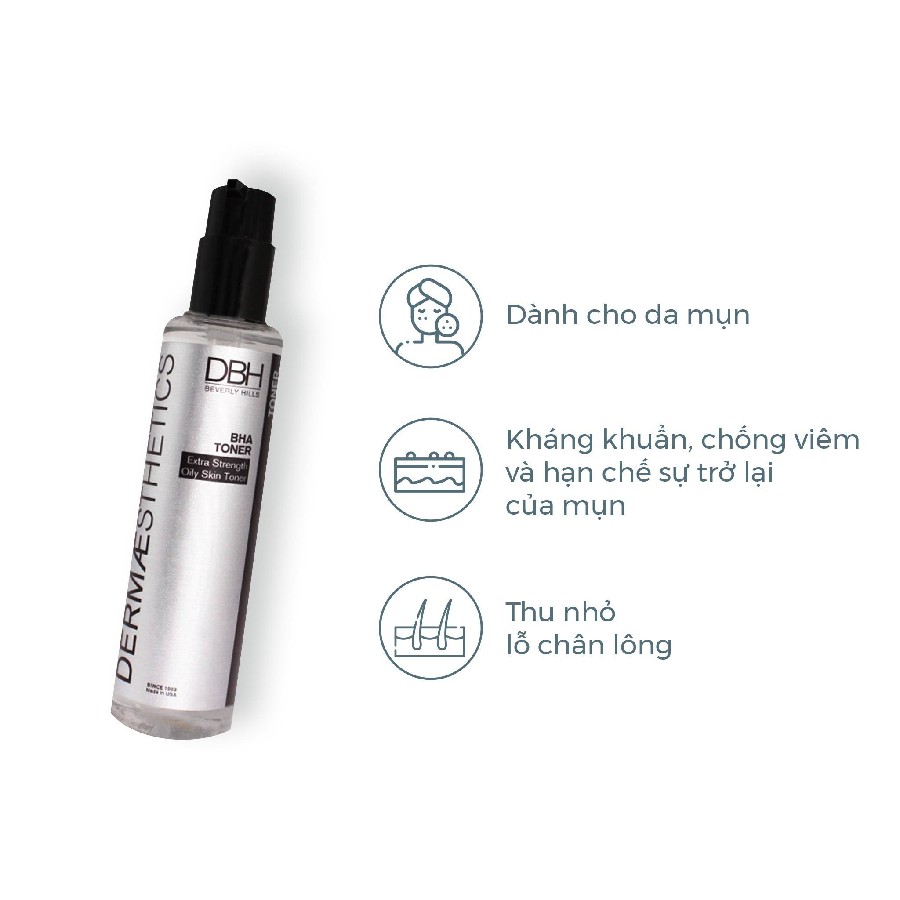 Nước Cân Bằng Cho Da Dầu Mụn DBH BHA Toner (177ml )