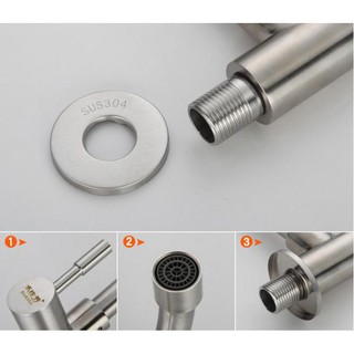 Vòi chậu rửa chén lạnh sus 304