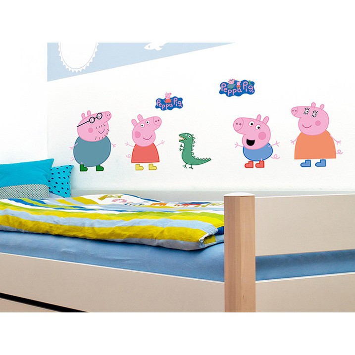 Decal dán tường Heo Peppa