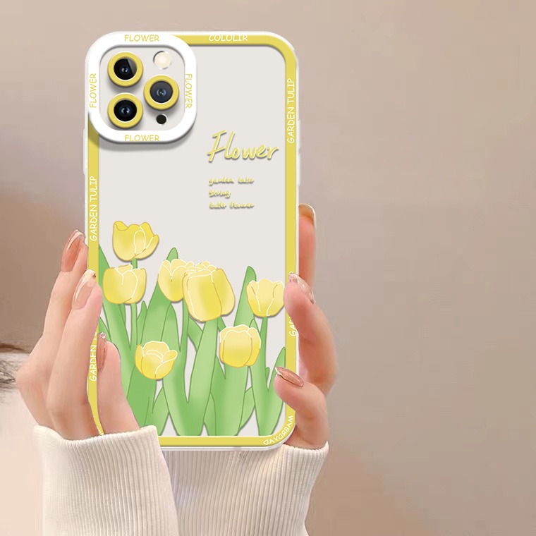 Ốp Điện Thoại TPU Dẻo Trong Suốt Họa Tiết Hoa Xinh Xắn Cho IPhone 14 13 12 Pro Max XS XR X 8 7 6S 14 Plus 11