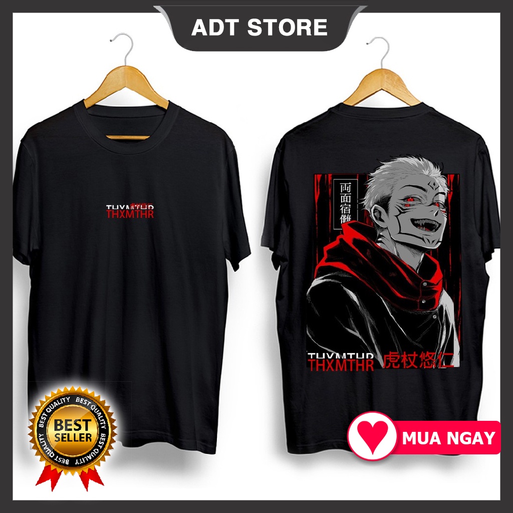 Áo phông anime Kaisen Yuji Itadori Satoru Gojo Wasuke  - Inumaki Toge  - Nanami Kento  Manga unisex nam nữ oversize
