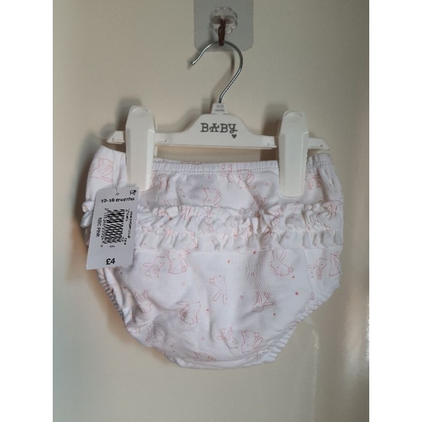 Set 3 quần chip bé gái Matalan UK