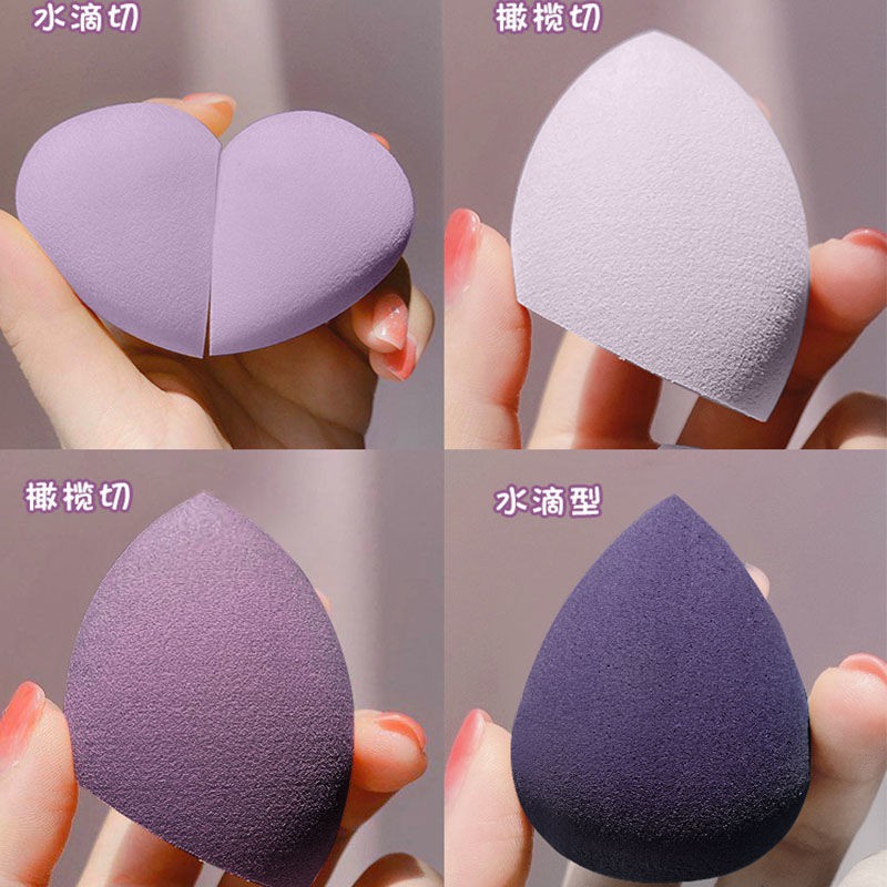 Trứng trang điểm siêu mềm mịn và không hề ăn bột Li Jiaqi set makeup bông phấn cushion trứng trang điểm ướt và trứng trang điểm khô