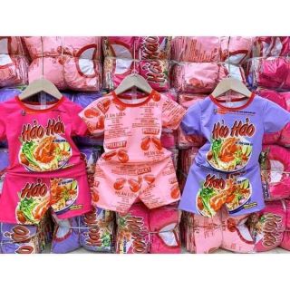 Quần áo mỳ tôm cotton+thun 3D