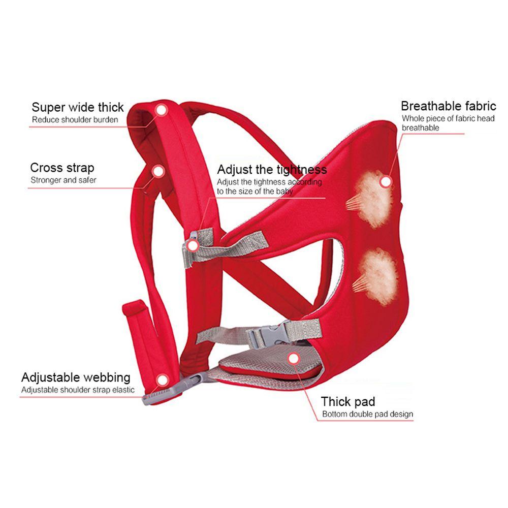 Đai Địu Em Bé Phía Trước Đeo Vai Thiết Kế Thoáng Khí Tùy Chỉnh Tiện Dụng