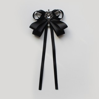 Nơ cài áo màu đen chuyên nghiệp xinh xắn cho nữ