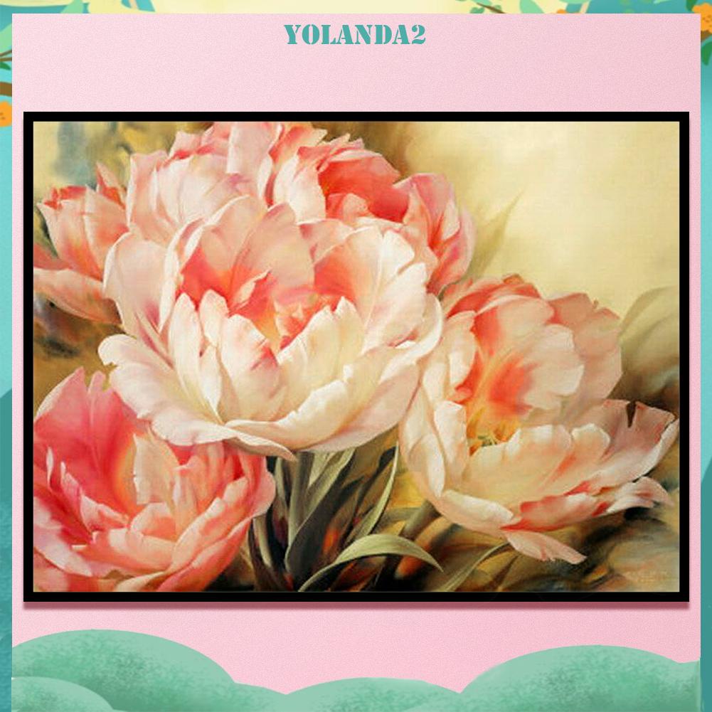 Tranh Thêu Chữ Thập DIY 11CT Hình Hoa Tulip Xinh Xắn