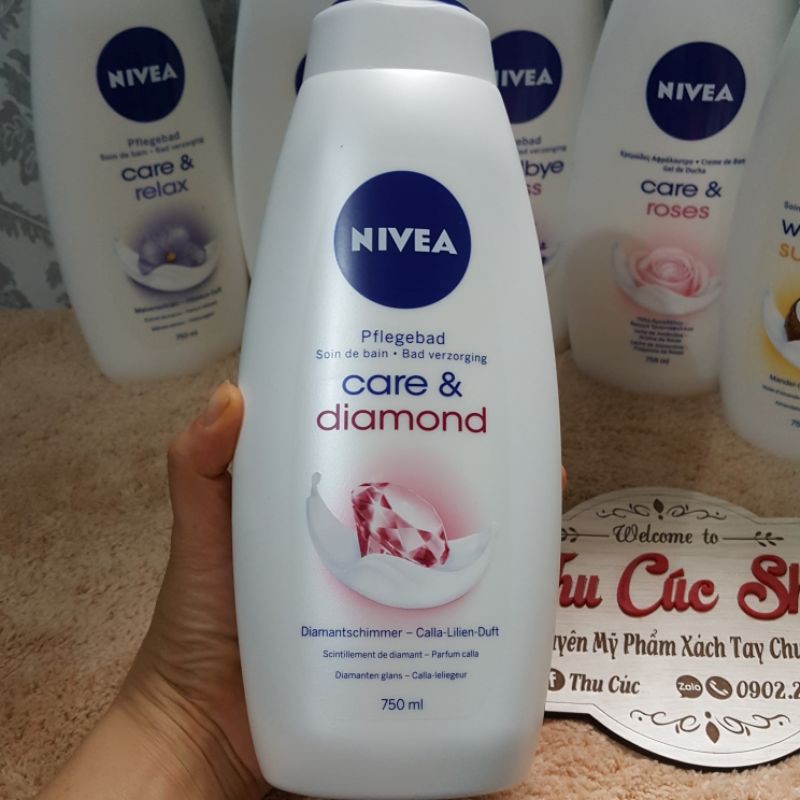 Sữa tắm NIVEA CARE&DIAMOND [HÀNG CHÍNH HÃNG]