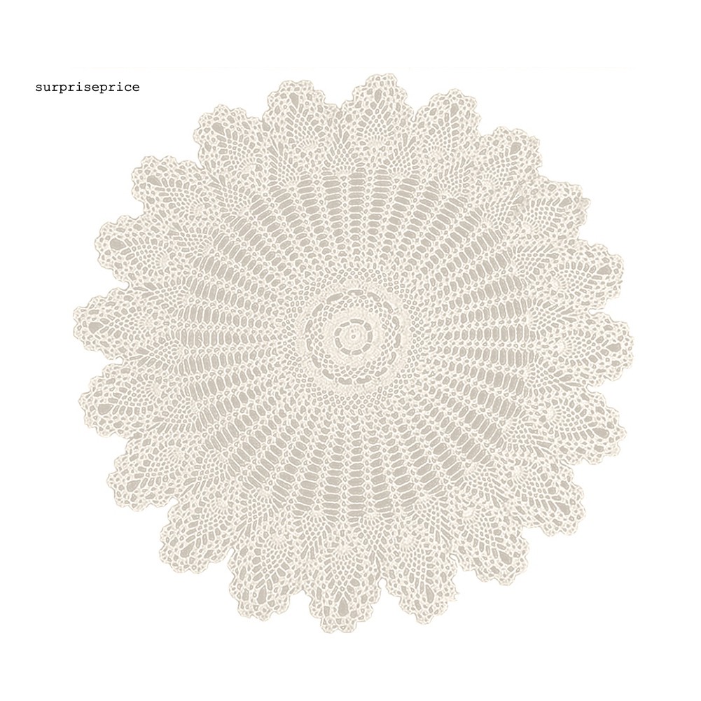 Khăn trải bàn bằng cotton dạng tròn 80cm