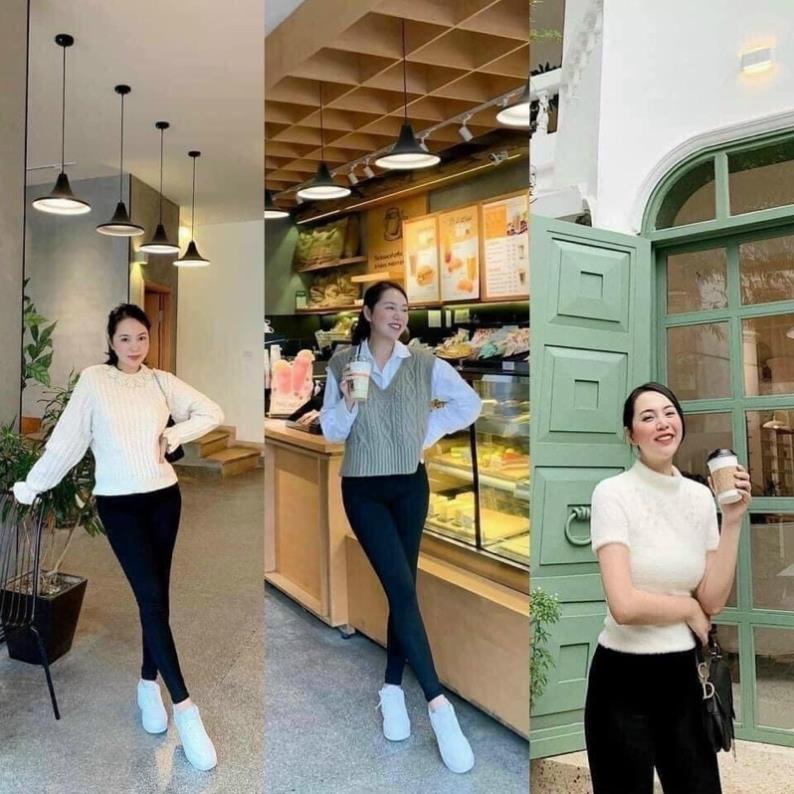 Quần legging đen cạp cao có túi | BigBuy360 - bigbuy360.vn