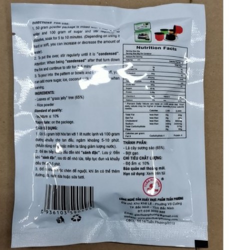 Bột Sương Sáo Đen - Có Dầu Chuối  50g